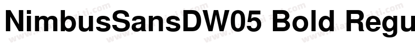 NimbusSansDW05 Bold Regular字体转换